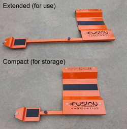 Holy Roller adjustable low-profile motorcycle dolly, available on order now! Call 970-690-6856 to order yours today! Manufactured and marketed by FusionFab.com, Loveland Colorado